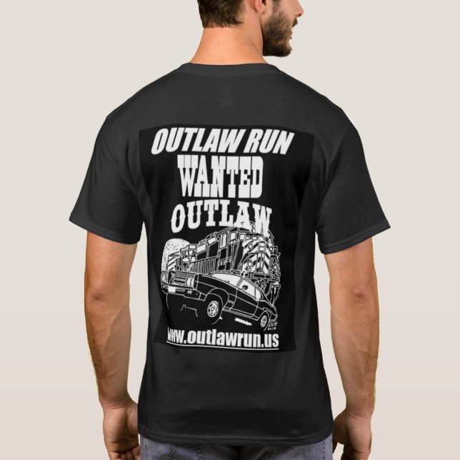 T-Shirt Outlaw Run avec dessin sur le dos (Dos)