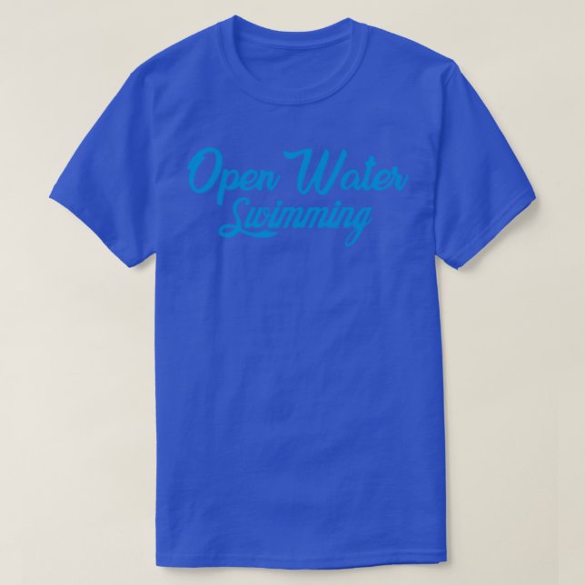 T-shirt OUVERT L'EAU PISCINE cadeau de plage d'eau (Design devant)