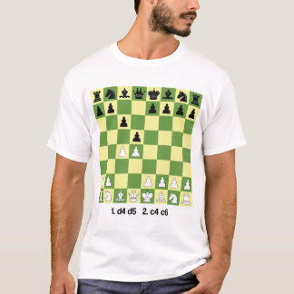 T-shirt Ouvertures d'échecs de défense slave Chemise Chess
