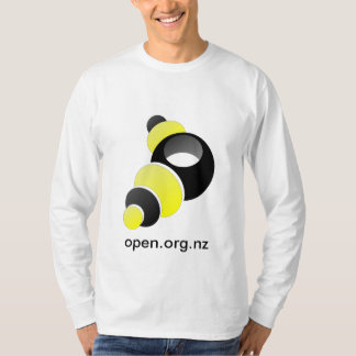 T-shirt Ouvrez la Nouvelle Zélande avec le site Web