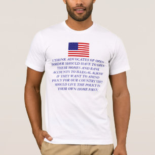 T-SHIRT OUVREZ VOTRE MAISON AVANT LES FRONTIÈRES