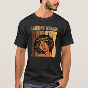 T-shirt Ouvrier de blanchisserie Afro Afrique Amérique No