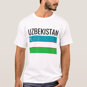 T-shirt Ouzbékistan // Drapeau national du pays