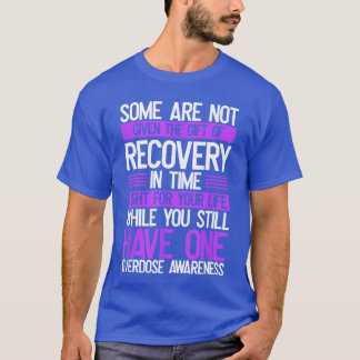 T-shirt Overdose Awareness Fighter Purple Ribbon Drug Abus