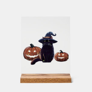 T-Shirt Oversize chat noir Halloween