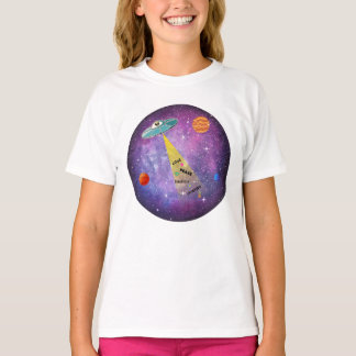 T-shirt OVNI Alien vaisseau spatial étoiles