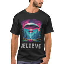 OVNI - Aliens - Soucoupes volantes - Croire T-Shir