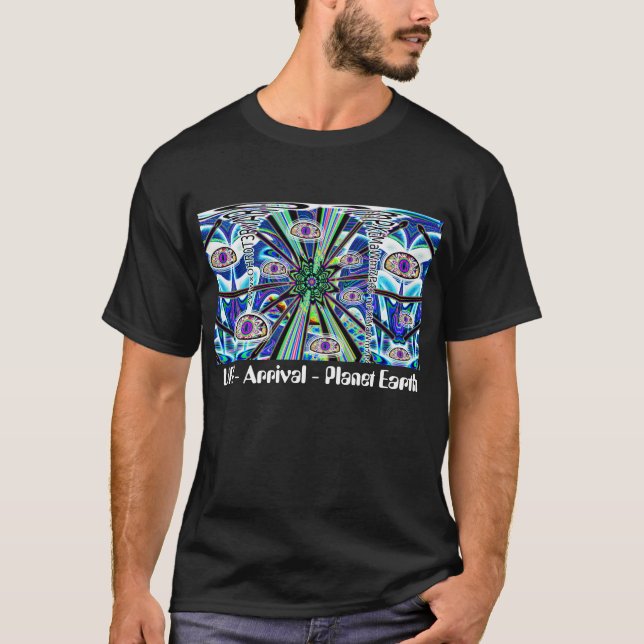 T-shirt OVNI - Arrivée - Planète Terre (Devant)