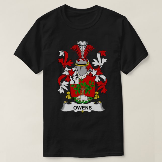 T-shirt Owens Coat of Arms  Family Crest Premium  (Design devant)