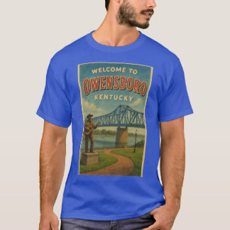 T-shirt Owensboro Kentucky Bridge and Bluegrass Music Stat