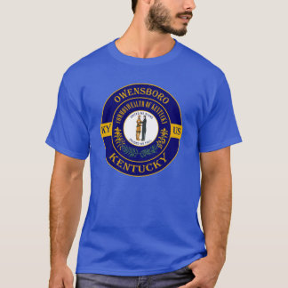 T-shirt Owensboro Kentucky Flag USA Seal Stamp Badge Trave