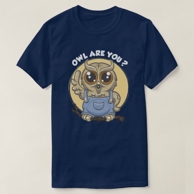 T-shirt Owl are you ? (Design devant)