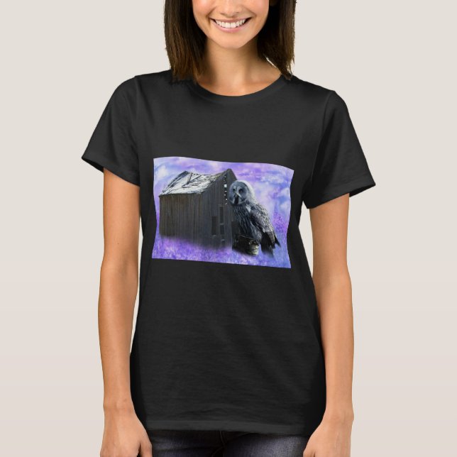 T-shirt Owl Barn Shed (Devant)