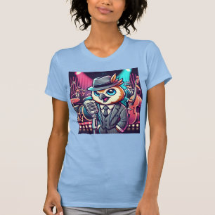 T-shirt Owl Jolson - Singer du Neon Jazz Club