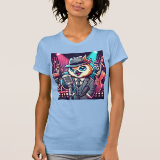 T-shirt Owl Jolson - Singer du Neon Jazz Club