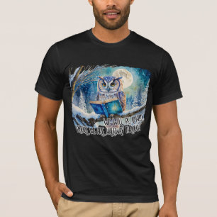 T-shirt Owl Lecture Big Book Nous Serons Étonnés - Récupér