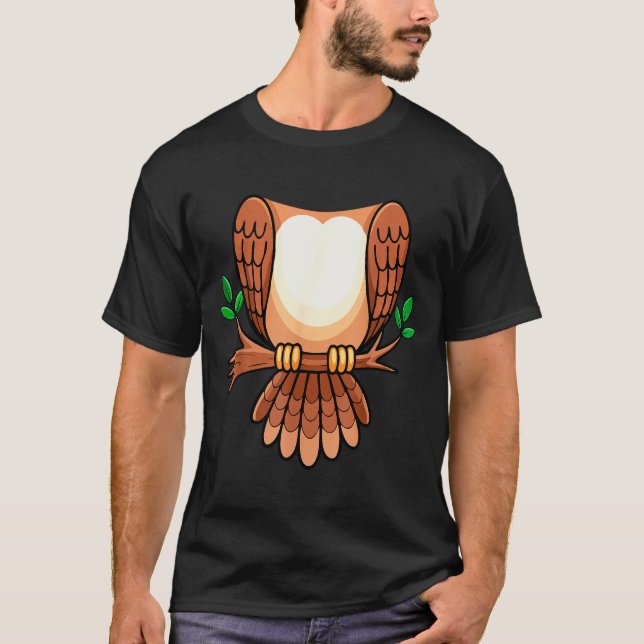 T-shirt Owl Shirt Adult Men Women Kids Owl Costume  (Devant)