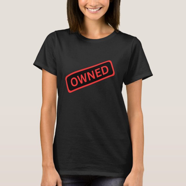 T-shirt Owned Sarcastic Funny Dating Design Singles Bar (Devant)