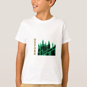 T-shirt Oxford Angleterre 1986 verts de construction de