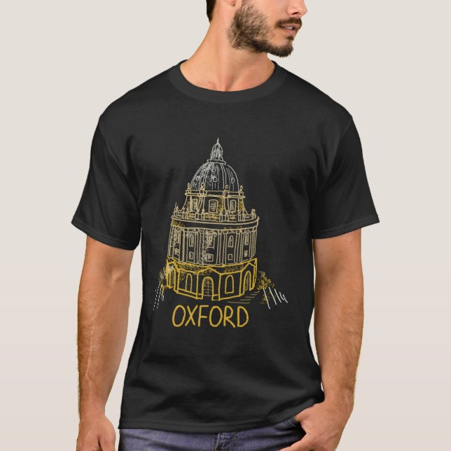 T-shirt Oxford City Angleterre Royaume-Uni (Devant)