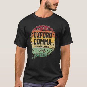 T-shirt Oxford Comma Preservation Society Dictionary V