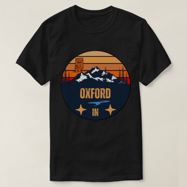 T-shirt Oxford, Indiana (Design devant)