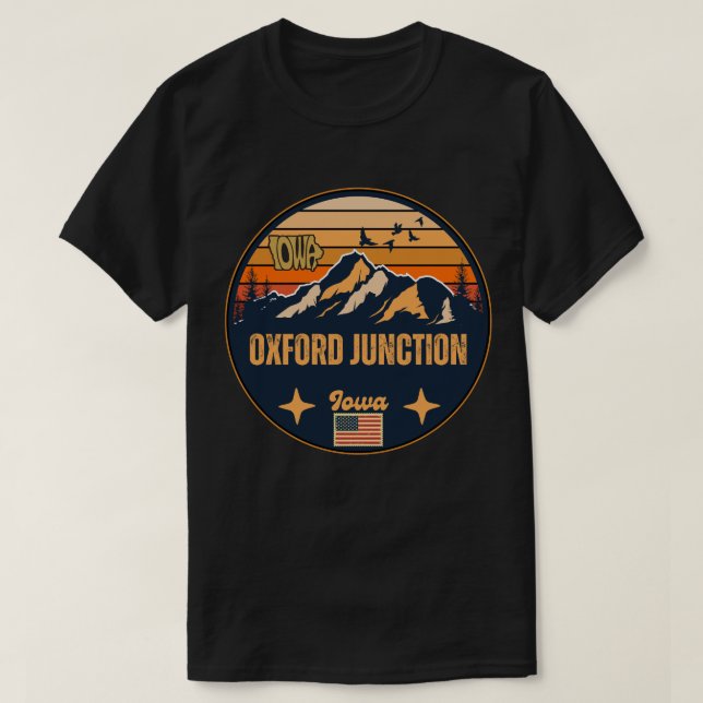 T-shirt Oxford Junction, Iowa (Design devant)