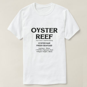 T-shirt Oyster Reef, Repas de fruits de mer, Arlington Hei
