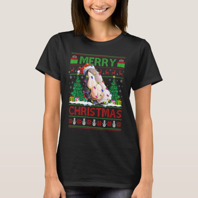 T-shirt Oyster   Xmas Tree Ugly Santa Oyster Christmas (Devant)