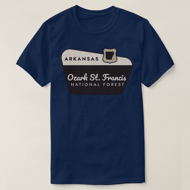 T-shirt Ozark St Francis Forêt nationale Arkansas Bienvenu (Design devant)