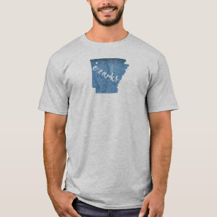 T-shirt Ozarks, Arkansas Grain de bois