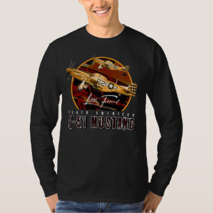 T-shirt P51 Mustang USAF Avion de chasse