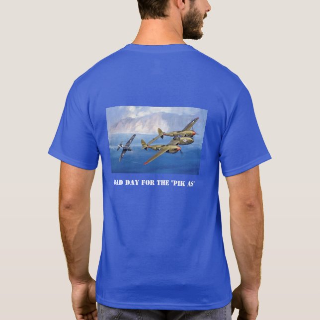 T-shirt P-38 Et Pik-As P-38 Gagnent ! (Dos)