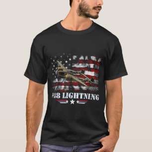 T-shirt P-38 Lightning P38 2ème guerre mondiale Avion de c
