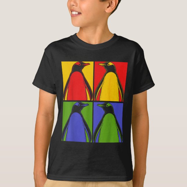 T-shirt P Art Antarctic Animal Lover Zoo Keeper Gift Cute  (Devant)