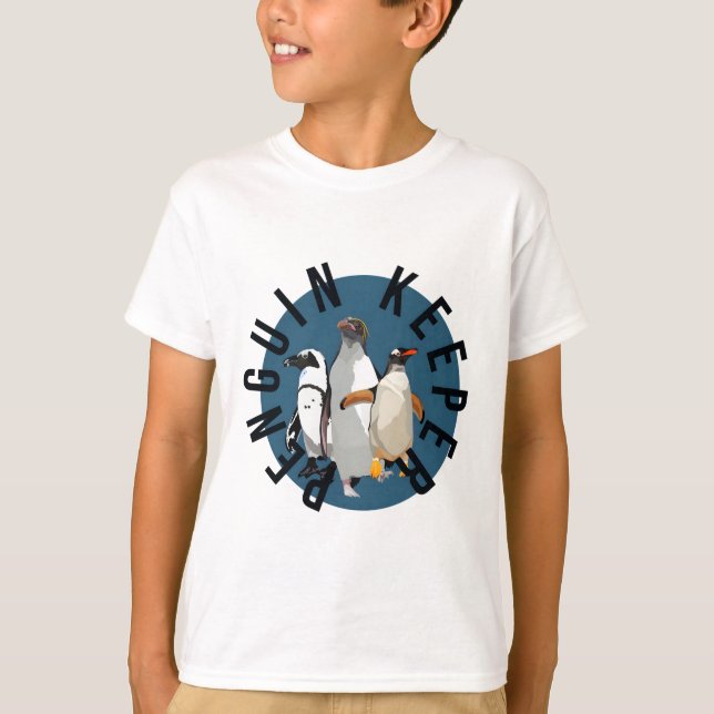T-shirt P est destiné au gardien de pingouin gardien de pi (Devant)