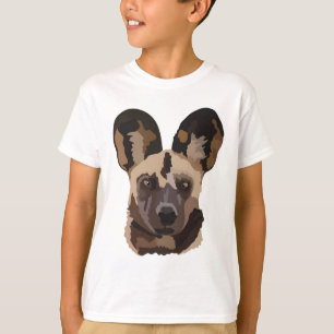 T-shirt P est pour chien peint