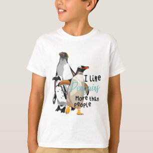 T-shirt P est pour Penguin