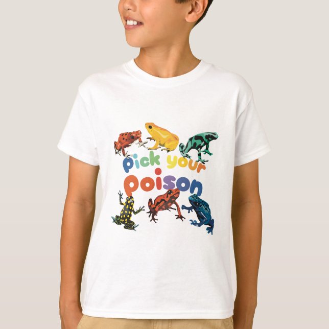 T-shirt P est pour Poison Dart Frog (Devant)