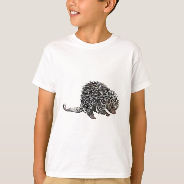 T-shirt P est pour Prehensile Tail Porcupine (Devant)