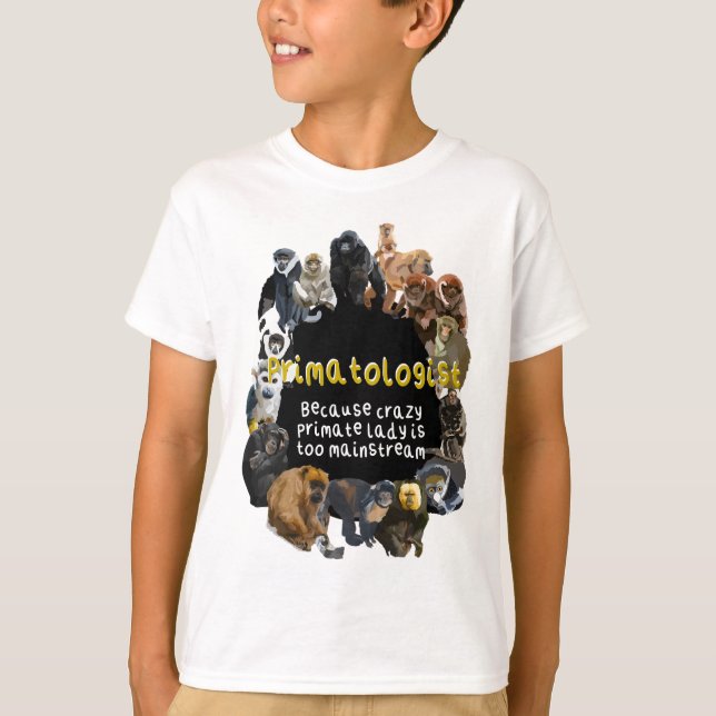 T-shirt P est pour Primate (Devant)