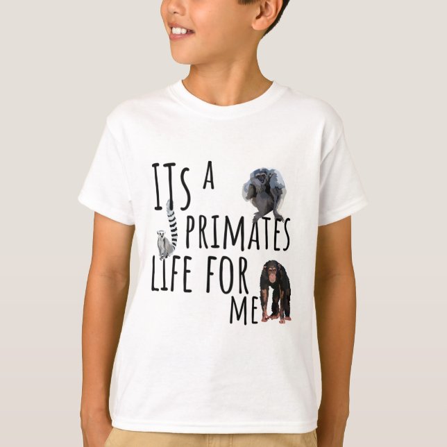 T-shirt P est pour Primate (Devant)