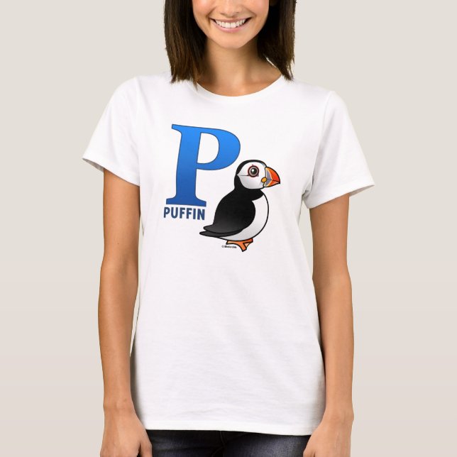 T-shirt P est pour Puffin (Devant)