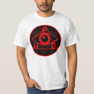 T-shirt P.H.D. Logo sur la chemise blanche