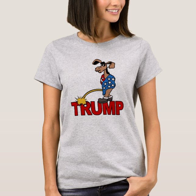 T-shirt P ON TRUMP - Démocrates — Conception anti-Trump -  (Devant)