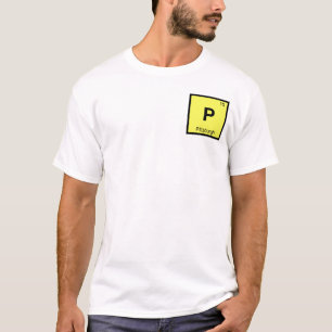 T-shirt P - Pittsburgh Pennsylvanie Symbole de la chimie