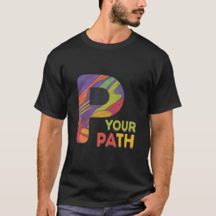 T-shirt P Your Path Design, hommes