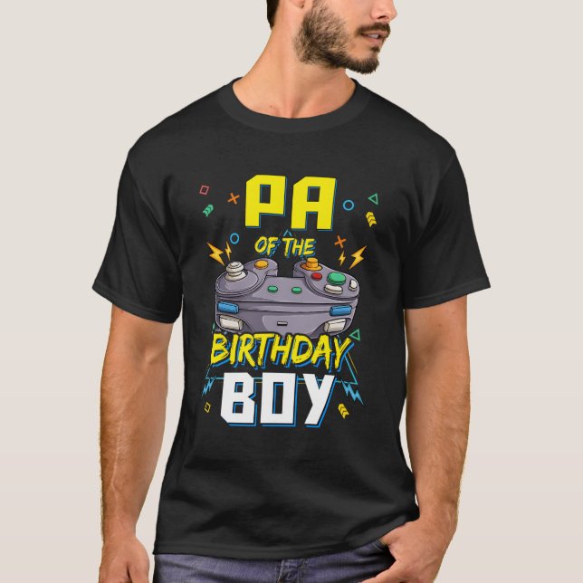 T-shirt Pa Du Joueur Vidéo Papa Py (Devant)