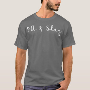 T-shirt PA et épingle en blanc