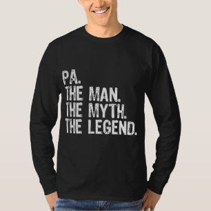 T-shirt Pa The Man The Myth The Legend Papa Grandpa Don Ch